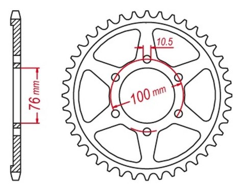 MTX PARTS ZĘBATKA TYLNA 825 45 SUZUKI GSF 1200 BANDIT '95-'05 (ŁAŃC. 530) - PATRZ 816 45 (JTR816.45) MTX PARTS ZĘBATKA TYLNA 825 45 SUZUKI GSF 1200 BANDIT '95-'05 (ŁAŃC. 530) - PATRZ 816 45 (JTR816.45)