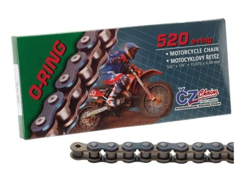 CZ ŁAŃCUCH NAPĘDOWY 520 ORM (102 OGNIW) O-RING DO 450 CCM (34,0 KN) + ZAPINKA CZ ŁAŃCUCH NAPĘDOWY 520 ORM (102 OGNIW) O-RING DO 450 CCM (34,0 KN) + ZAPINKA