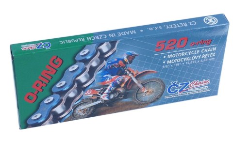 CZ ŁAŃCUCH NAPĘDOWY 520 RDO (108 OGNIW) O-RING DO 450 CCM (33,8 KN) (Z OTWORAMI WYRZUCAJĄCYMI BŁOTO) + ZAKUWKA