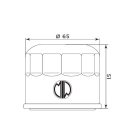 MIW (MEIWA) FILTR OLEJU BMW G 310 R / GS '17-'22 (OEM: 11428562889)