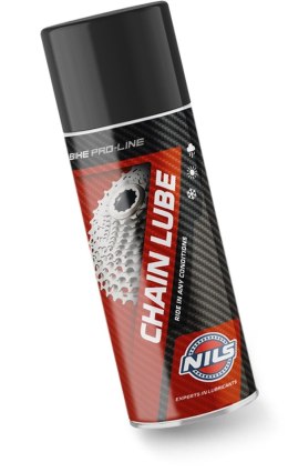 NILS CHAIN LUBE SPRAY SMAR DO ŁAŃCUCHA ROWEROWEGO 400ML (AKC)