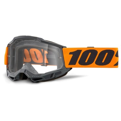 100 PROCENT GOGLE ACCURI 2 OTG ORANGE - CLEAR LENS - KOLOR CZARNY/POMARAŃCZOWY SZYBKA PRZEŹROCZYSTA 100 PROCENT GOGLE ACCURI 2 OTG ORANGE - CLEAR LENS - KOLOR CZARNY/POMARAŃCZOWY SZYBKA PRZEŹROCZYSTA
