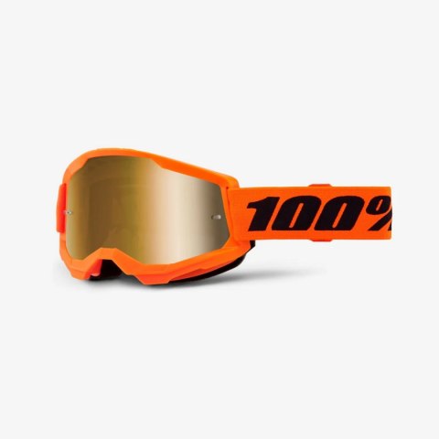 100 PROCENT GOGLE STRATA 2 NEON ORANGE - MIRROR GOLD LENS - KOLOR POMARAŃCZOWY/CZARNY SZYBKA ZŁOTE LUSTRO 100 PROCENT GOGLE STRATA 2 NEON ORANGE - MIRROR GOLD LENS - KOLOR POMARAŃCZOWY/CZARNY SZYBKA ZŁOTE LUSTRO