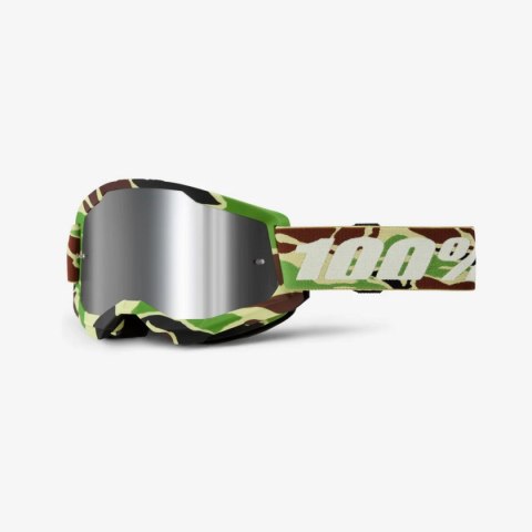 100 PROCENT GOGLE STRATA 2 WAR CAMO - MIRROR SILVER LENS - KOLOR CAMOUFLAGE SZYBKA SREBRNE LUSTRO 100 PROCENT GOGLE STRATA 2 WAR CAMO - MIRROR SILVER LENS - KOLOR CAMOUFLAGE SZYBKA SREBRNE LUSTRO