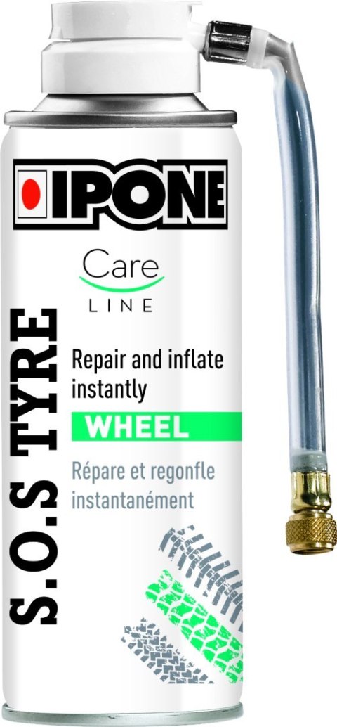 IPONE SOS TYRE SPRAY DO PRZEBITYCH OPON MOTO 200ML (CARELINE) - ZASTEPUJE IP760 (12) IPONE SOS TYRE SPRAY DO PRZEBITYCH OPON MOTO 200ML (CARELINE) - ZASTEPUJE IP760 (12)