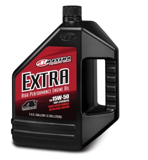 MAXIMA RACING OILS OLEJ SILNIKOWY EXTRA 15W50 100% SYNTHETIC 3.785 LITRY (4) (AKC) MAXIMA RACING OILS OLEJ SILNIKOWY EXTRA 15W50 100% SYNTHETIC 3.785 LITRY (4) (AKC)