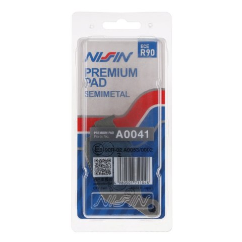NISSIN KLOCKI HAMULCOWE KH140 PREMIUM SEMI-METALLIC (SPIEK METALICZNY) (ECE R90) (MADE IN JAPAN) (2P-204NS) NISSIN KLOCKI HAMULCOWE KH140 PREMIUM SEMI-METALLIC (SPIEK METALICZNY) (ECE R90) (MADE IN JAPAN) (2P-204NS)
