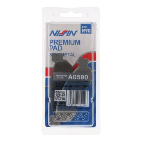 NISSIN 2024/10 KLOCKI HAMULCOWE KH275 PREMIUM SEMI-METALLIC (SPIEK METALICZNY) (ECE R90) (MADE IN JAPAN) (2P-266NS) NISSIN 2024/10 KLOCKI HAMULCOWE KH275 PREMIUM SEMI-METALLIC (SPIEK METALICZNY) (ECE R90) (MADE IN JAPAN) (2P-266NS)