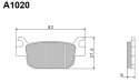 NISSIN KLOCKI HAMULCOWE KH415 PREMIUM SEMI-METALLIC (SPIEK METALICZNY) (ECE R90) (MADE IN JAPAN) (2P-334NS)