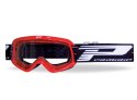 PROGRIP GOGLE PG3101-107 ATZAKI CH KID DZIECIĘCE KOLOR CZERWONY (SZYBA PG3113CH PRZEZROCZYSTA 1MM PODWÓJNA, NO FOG, ANTI UV) (31