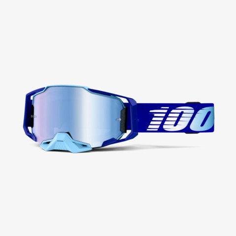 100 PROCENT GOGLE ARMEGA ROYAL - MIRROR BLUE LENS - KOLOR NIEBIESKI SZYBKA NIEBIESKIE LUSTRO STARY KOD: 50710-360-02
