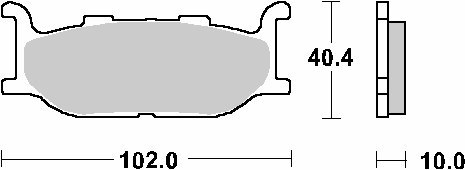 SBS PROMOCJA KLOCKI HAMULCOWE KH179 STREET STANDART CERAMIC KOLOR CZARNY PASUJE DO : YAMAHA XP400 `04; XP500 T-MAX SBS PROMOCJA KLOCKI HAMULCOWE KH179 STREET STANDART CERAMIC KOLOR CZARNY PASUJE DO : YAMAHA XP400 `04; XP500 T-MAX