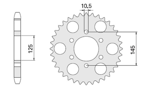 CHT ZĘBATKA TYLNA 866 47 YAMAHA MT 03 (855-47C) CHT ZĘBATKA TYLNA 866 47 YAMAHA MT 03 (855-47C)