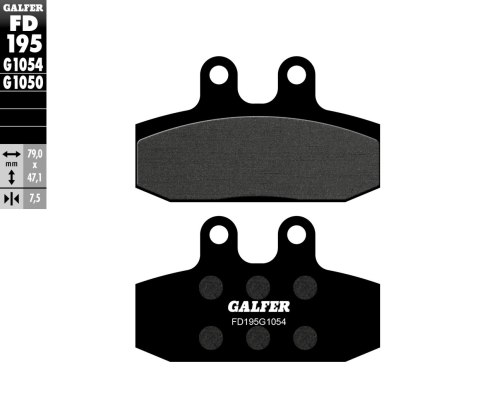GALFER KLOCKI HAMULCOWE KH256 PÓŁMETALICZNE GALFER KLOCKI HAMULCOWE KH256 PÓŁMETALICZNE