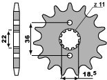 PBR WYPRZEDAZ ZĘBATKA PRZEDNIA 2506 13 18NC HONDA NX 250 (88-93) (STOSOWAĆ 2067 13) (ŁAŃC. 520) PBR WYPRZEDAZ ZĘBATKA PRZEDNIA 2506 13 18NC HONDA NX 250 (88-93) (STOSOWAĆ 2067 13) (ŁAŃC. 520)