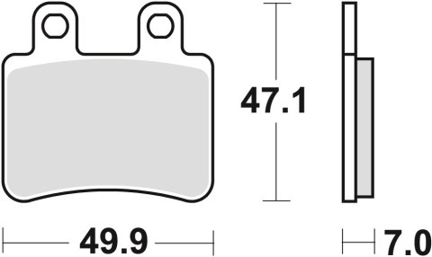 TRW ZF KLOCKI HAMULCOWE KH350 ORGANIC YAMAHA DT 50 02-08, XT 125 05-12, PRZÓD/TYŁ TRW ZF KLOCKI HAMULCOWE KH350 ORGANIC YAMAHA DT 50 02-08, XT 125 05-12, PRZÓD/TYŁ