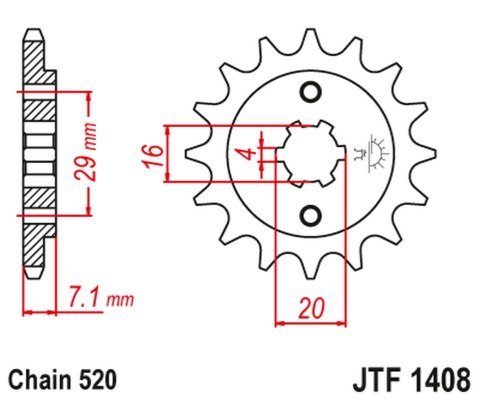 JT ZĘBATKA PRZEDNIA 422 15 SUZUKI RV200 VAN VAN '15-19',TSR200 (TS) '90-92' (42215JT) (ŁAŃC. 520) JT ZĘBATKA PRZEDNIA 422 15 SUZUKI RV200 VAN VAN '15-19',TSR200 (TS) '90-92' (42215JT) (ŁAŃC. 520)