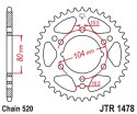 JT ZĘBATKA TYLNA 4578 30 POLARIS 250 CYCLONE/TRAIL BLAZER (457830JT) (MOŻNA STOSOWAĆ ZAMIAST 478 30 JTR478.30) (ŁAŃC. 520)