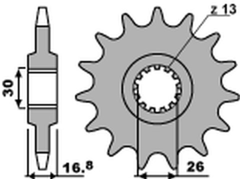 PBR WYPRZEDAZ ZĘBATKA PRZEDNIA 2068 15 18NC HONDA CBR 600F '99-'12, CBR 650F '14-'18, XL 1000V VARADERO '99-'13 (JTF1370.15) (ŁA PBR WYPRZEDAZ ZĘBATKA PRZEDNIA 2068 15 18NC HONDA CBR 600F '99-'12, CBR 650F '14-'18, XL 1000V VARADERO '99-'13 (JTF1370.15) (ŁA