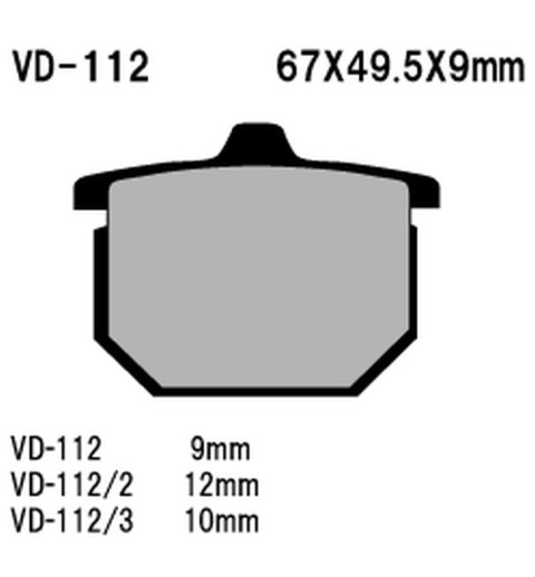 VESRAH KLOCKI HAMULCOWE KH29 SPIEK METALICZNY (ZŁOTE) HONDA CX500 '79-'81, GL1000/1100 '75-'81 (MADE IN JAPAN) VESRAH KLOCKI HAMULCOWE KH29 SPIEK METALICZNY (ZŁOTE) HONDA CX500 '79-'81, GL1000/1100 '75-'81 (MADE IN JAPAN)