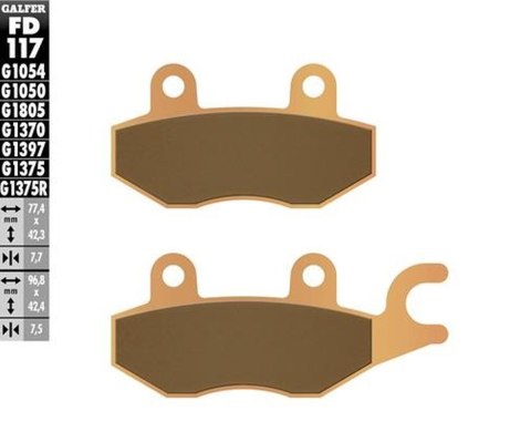 GALFER KLOCKI HAMULCOWE KH165 SPIEK METALICZNY (ZŁOTE) SPORT GALFER KLOCKI HAMULCOWE KH165 SPIEK METALICZNY (ZŁOTE) SPORT