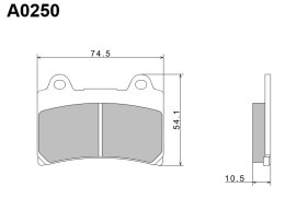 NISSIN KLOCKI HAMULCOWE KH123 PREMIUM SEMI-METALLIC (SPIEK METALICZNY) (ECE R90) (MADE IN JAPAN) (2P-228NS)