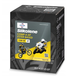 Fuchs Silkolene Comp 4 XP Ester Based 15w50 4t API SN JASO MA2