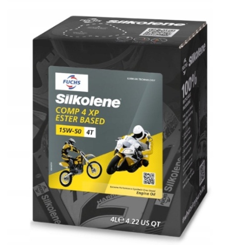 Fuchs Silkolene Comp 4 XP Ester Based 15w50 4t API SN JASO MA2