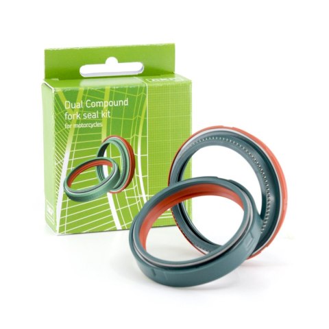 SKF ZESTAW (1 LAGA) USZCZELNIACZY PRZEDNIEGO ZAWIESZENIA (OLEJOWE I PYŁOWE) DUAL COMPOUND (DWUSKŁADNIKOWE) KAYABA AND OHLINS 48M SKF ZESTAW (1 LAGA) USZCZELNIACZY PRZEDNIEGO ZAWIESZENIA (OLEJOWE I PYŁOWE) DUAL COMPOUND (DWUSKŁADNIKOWE) KAYABA AND OHLINS 48M