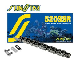 SUNSTAR ŁAŃCUCH NAPĘDOWY 520SSR-108N (520V) DO 400 CCM (O RING) KOLOR NATURALNY - MADE IN JAPAN - OFERTA SPECJALNA