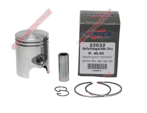 VERTEX TŁOK MINARELLI 50 SKUTERY APRILIA,BETA,MBK,YAMAHA 40MM, NOMINAŁ VERTEX TŁOK MINARELLI 50 SKUTERY APRILIA,BETA,MBK,YAMAHA 40MM, NOMINAŁ