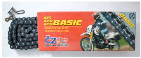 CZ ŁAŃCUCH NAPĘDOWY 420 BASIC (420S) (134 OGNIWA) (19,0 KN) + ZAPINKA CZ ŁAŃCUCH NAPĘDOWY 420 BASIC (420S) (134 OGNIWA) (19,0 KN) + ZAPINKA