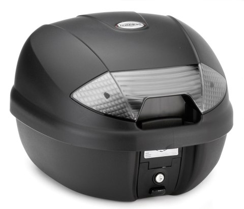 KAPPA KUFER CENTRALNY 30L MONOLOCK K30NT Z BIAŁYMI ODBLASKAMI ( ZAWIERA PŁYTĘ ) KAPPA KUFER CENTRALNY 30L MONOLOCK K30NT Z BIAŁYMI ODBLASKAMI ( ZAWIERA PŁYTĘ )