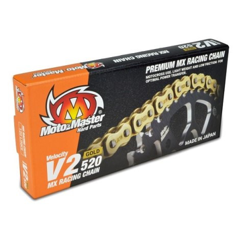 MOTO-MASTER ŁAŃCUCH NAPĘDOWY V2-420G MX RACING GOLD CHAIN REGULAR KOLOR ZŁOTY (130 OGNIW, ZAPINKA W ZESTAWIE) MOTO-MASTER ŁAŃCUCH NAPĘDOWY V2-420G MX RACING GOLD CHAIN REGULAR KOLOR ZŁOTY (130 OGNIW, ZAPINKA W ZESTAWIE)