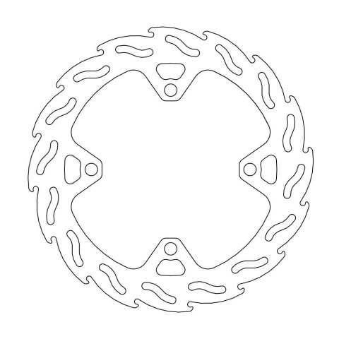 MOTO-MASTER PROMOCJA TARCZA HAMULCOWA TYŁ FACTORY KAWASAKI KX / KXF 240MM - 4,4MM GRUBOŚCI