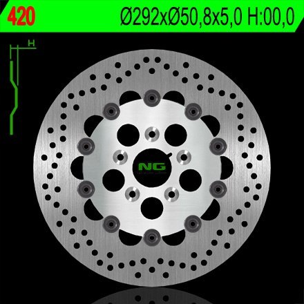 NG TARCZA HAMULCOWA PRZÓD HARLEY DAVIDSON 883/1200/1340/1450 (PŁYWAJĄCA) (292X50,8X5) (5X8,5MM) NG TARCZA HAMULCOWA PRZÓD HARLEY DAVIDSON 883/1200/1340/1450 (PŁYWAJĄCA) (292X50,8X5) (5X8,5MM)