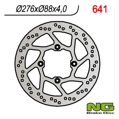 NG TARCZA HAMULCOWA PRZÓD HONDA XL 125 V VARADERO '01-'13 (276X88X4) (4X10,5MM) NG TARCZA HAMULCOWA PRZÓD HONDA XL 125 V VARADERO '01-'13 (276X88X4) (4X10,5MM)