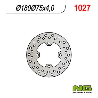 NG TARCZA HAMULCOWA PRZÓD HONDA RINCON 680 EFI '06-'12 (180X75X4) NG TARCZA HAMULCOWA PRZÓD HONDA RINCON 680 EFI '06-'12 (180X75X4)