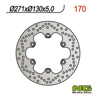 NG TARCZA HAMULCOWA PRZÓD KAWASAKI GPZ 500 S (90-03), GPZ 900R, GPZ600/750/900 (271x130x5) (6X10,5MM) NG TARCZA HAMULCOWA PRZÓD KAWASAKI GPZ 500 S (90-03), GPZ 900R, GPZ600/750/900 (271x130x5) (6X10,5MM)