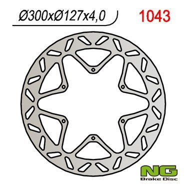 NG TARCZA HAMULCOWA PRZÓD KTM 950/990 ADVENTURE '02-'11, LC4 620/640/660/690 (300x127x4 / 5) NG TARCZA HAMULCOWA PRZÓD KTM 950/990 ADVENTURE '02-'11, LC4 620/640/660/690 (300x127x4 / 5)