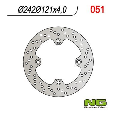 NG TARCZA HAMULCOWA PRZÓD SUZUKI DR 600 '85-'89 (242X121X4) (4X10,5MM) NG TARCZA HAMULCOWA PRZÓD SUZUKI DR 600 '85-'89 (242X121X4) (4X10,5MM)