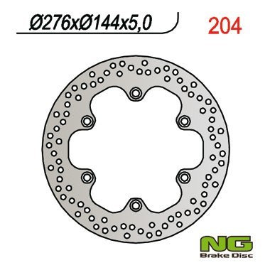 NG TARCZA HAMULCOWA PRZÓD/TYŁ HONDA CBR 600F (87-94), XL 600V TRANSALP (87-96), X4 (97-99) NT 650V DEAUVILLE (98-12)CBX /VT/FJS/