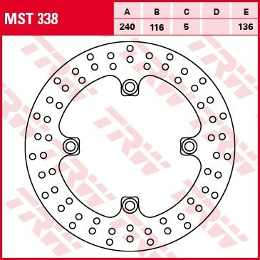 TRW ZF TARCZA HAMULCOWA TYŁ HONDA CBR 500 / CB 500 F / X 13-, CBF 500 04-08, CB / CBF / CBR 600 / HORNET 04-15, CB / CBR 650 14- TRW ZF TARCZA HAMULCOWA TYŁ HONDA CBR 500 / CB 500 F / X 13-, CBF 500 04-08, CB / CBF / CBR 600 / HORNET 04-15, CB / CBR 650 14-