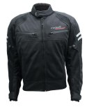 ROLEFF PROMOCJA KURTKA TEKSTYLNA KRÓTKA Z WYPINANĄ MEMBRANĄ WIND-TEX MODEL MESH (2W1-WYPINANA MEMBRANA) KOLOR CZARNY ROZMIAR 3XL