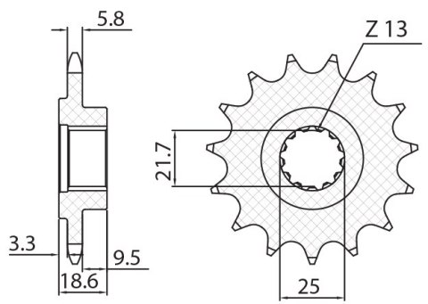 SUNSTAR ZĘBATKA PRZEDNIA 2119 14 KAWASAKI Z 750 '04-'12, Z 800 '13-'16 (JTF1538.14) (ŁAŃC. 520) (211914JT) SUNSTAR ZĘBATKA PRZEDNIA 2119 14 KAWASAKI Z 750 '04-'12, Z 800 '13-'16 (JTF1538.14) (ŁAŃC. 520) (211914JT)