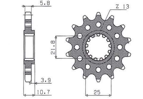SUNSTAR ZĘBATKA PRZEDNIA 2172 16 YAMAHA FZ6 '09-, XJ6 '09-'15 (JTF1581.16) (MOD. ŁAŃC. 520) (217216JT) SUNSTAR ZĘBATKA PRZEDNIA 2172 16 YAMAHA FZ6 '09-, XJ6 '09-'15 (JTF1581.16) (MOD. ŁAŃC. 520) (217216JT)