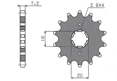 SUNSTAR ZĘBATKA PRZEDNIA 263 13 SUZUKI RM 80/85, YAMAHA XT 125 R/X (JTF1263.13) (ŁAŃC. 428) (26313JT) SUNSTAR ZĘBATKA PRZEDNIA 263 13 SUZUKI RM 80/85, YAMAHA XT 125 R/X (JTF1263.13) (ŁAŃC. 428) (26313JT)