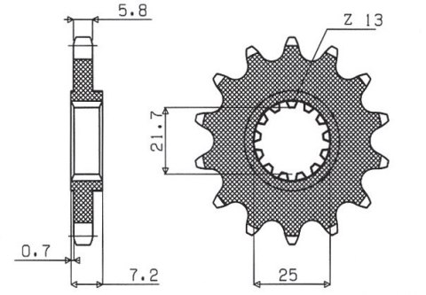 SUNSTAR ZĘBATKA PRZEDNIA 585 16 YAMAHA XTZ 750 '90-'98 (JTF578.16) (JTF1536.16) (ŁAŃC. 520) (58516JT) SUNSTAR ZĘBATKA PRZEDNIA 585 16 YAMAHA XTZ 750 '90-'98 (JTF578.16) (JTF1536.16) (ŁAŃC. 520) (58516JT)