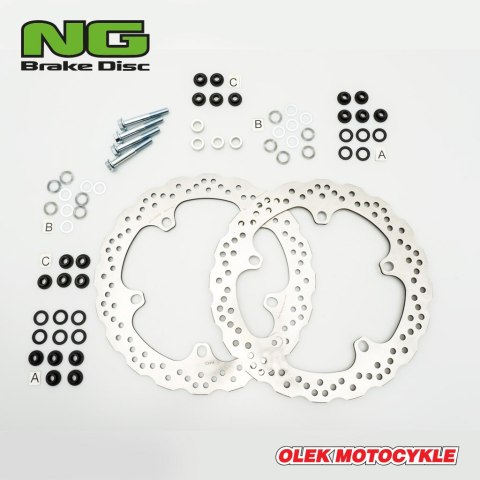 NG TARCZA HAMULCOWA PRZÓD BMW R 1200 GS/ADV '13-'18, R 1250 GS/ADV '19-'22, R 1300 GS '22, (320X181X4,8MM) (5X14,0MM) WAVE (ZEST NG TARCZA HAMULCOWA PRZÓD BMW R 1200 GS/ADV '13-'18, R 1250 GS/ADV '19-'22, R 1300 GS '22, (320X181X4,8MM) (5X14,0MM) WAVE (ZEST