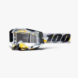 100 PROCENT WYPRZEDAŻ GOGLE RACECRAFT 2 KORB - CLEAR LENS - KOLOR BIAŁY/SZARY/CZARNY/ŻÓŁTY SZYBKA PRZEŹROCZYSTA
